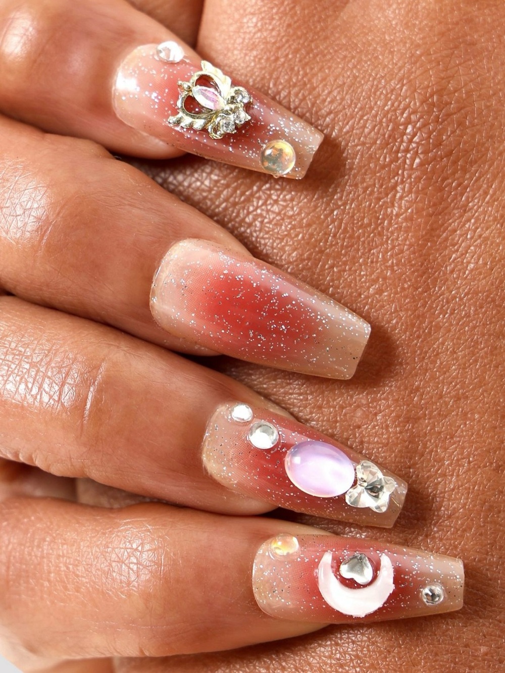 UO Never Have I Ever Celestial Moon Reusable Press-On Faux Nails